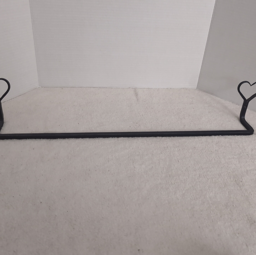 Wrought Iron Heart - Towel Bar Large 24" (Made in USA)